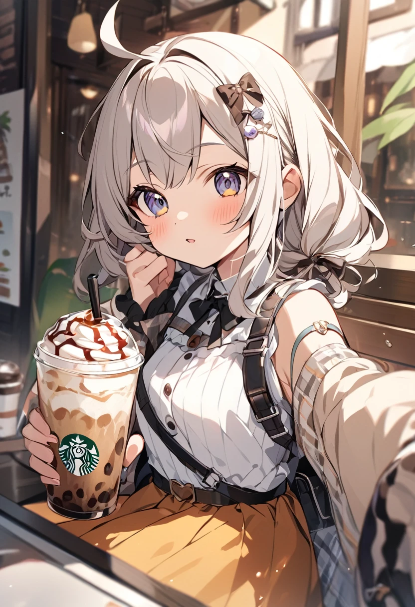 iced coffee、One Girl、cute