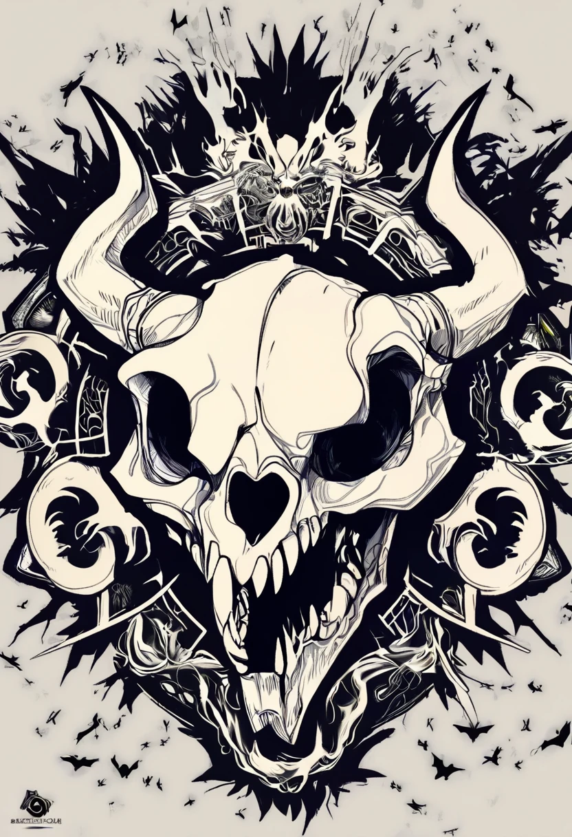 Sheep head logo , Skull , angry