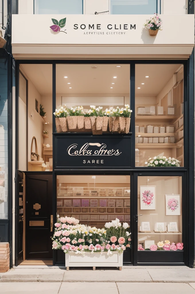 Examples of logos for a store that sells flower gifts stationery photos create