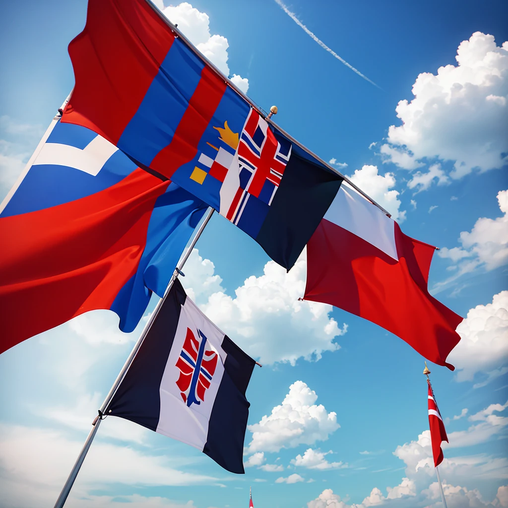 Thailand flags 