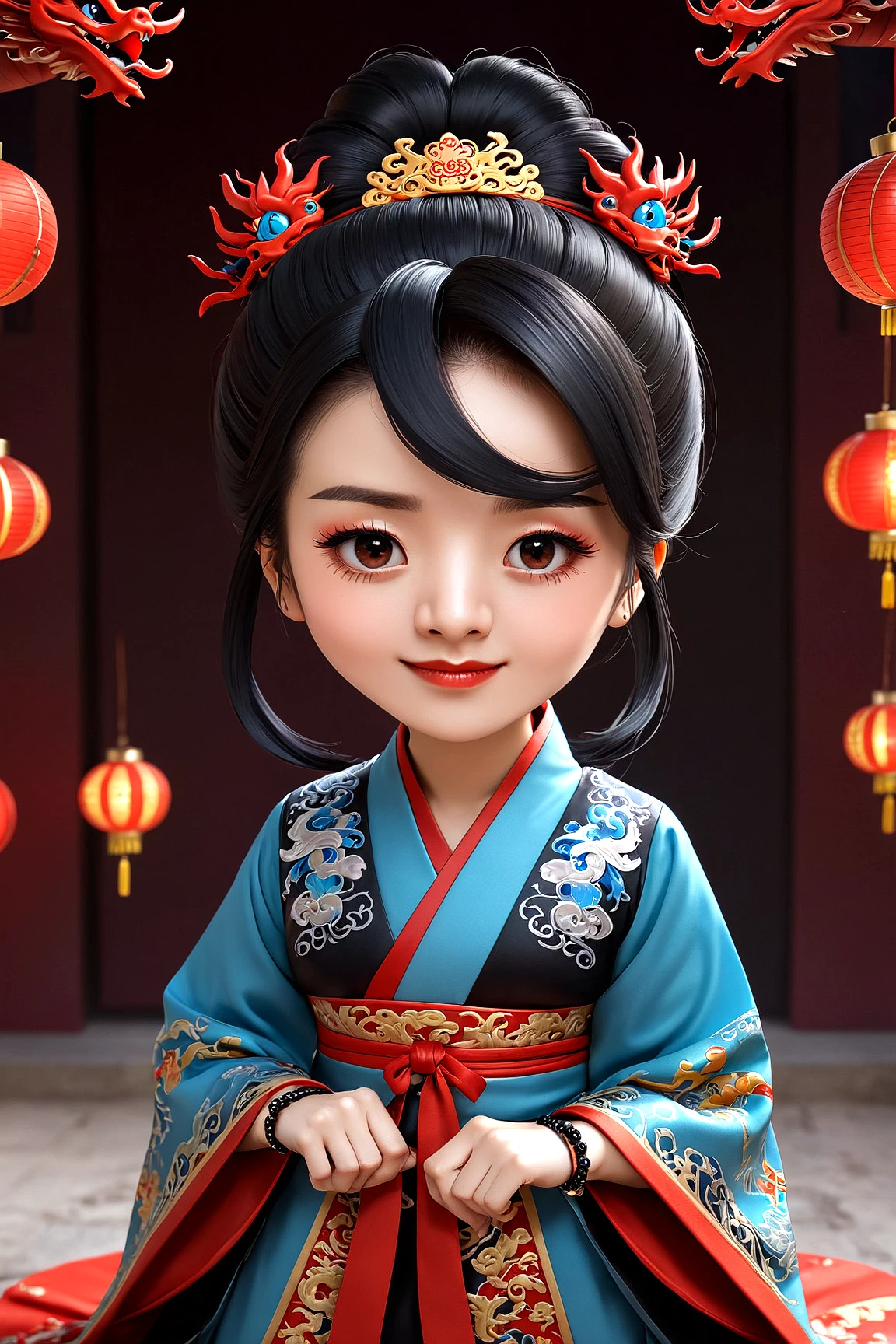 古装-红蓝黑