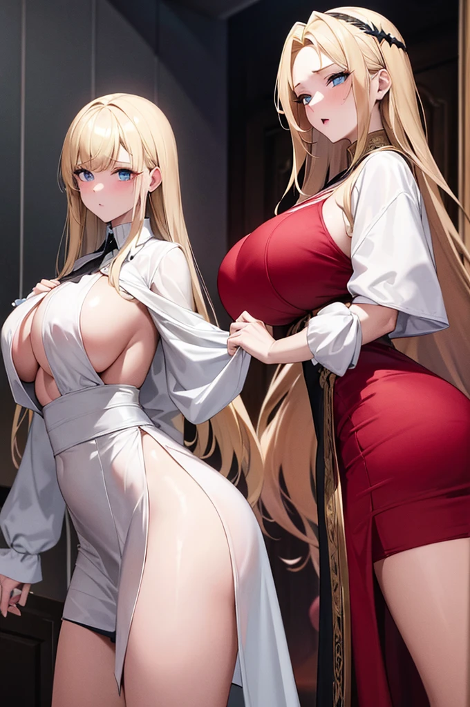 magnifique blonde, gros seins, robe, enormes seins, maquillage, cheveux longs broching, rouge à lèvre, super gros seins, photo extrêmement réaliste, grosse hanches, grosses fesses, enorme cul, très détaillée, photo réaliste, visage réaliste
