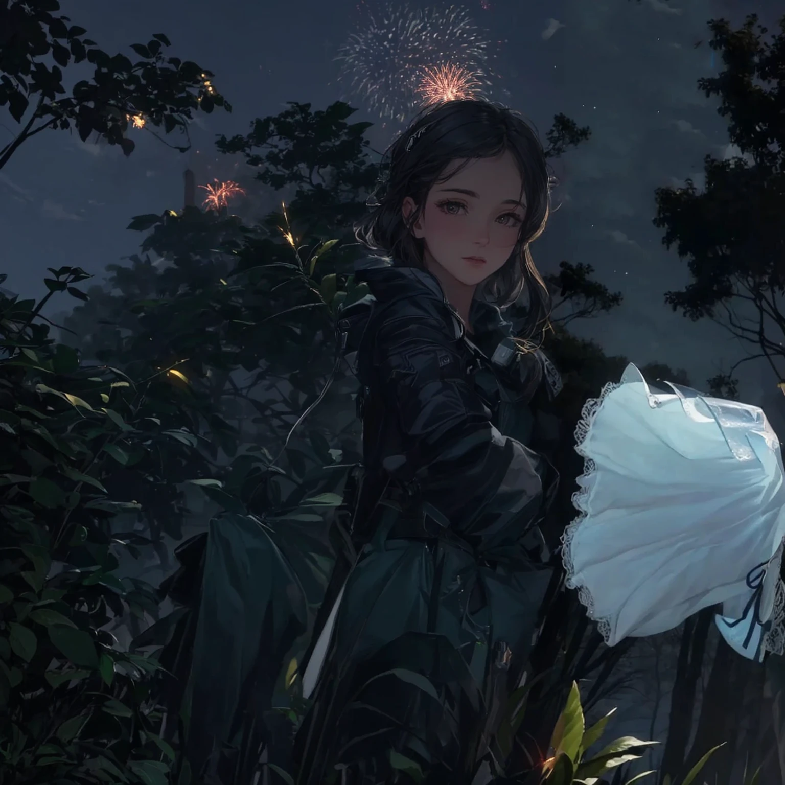 (((night))),(((jungle))),(((fireworks)))