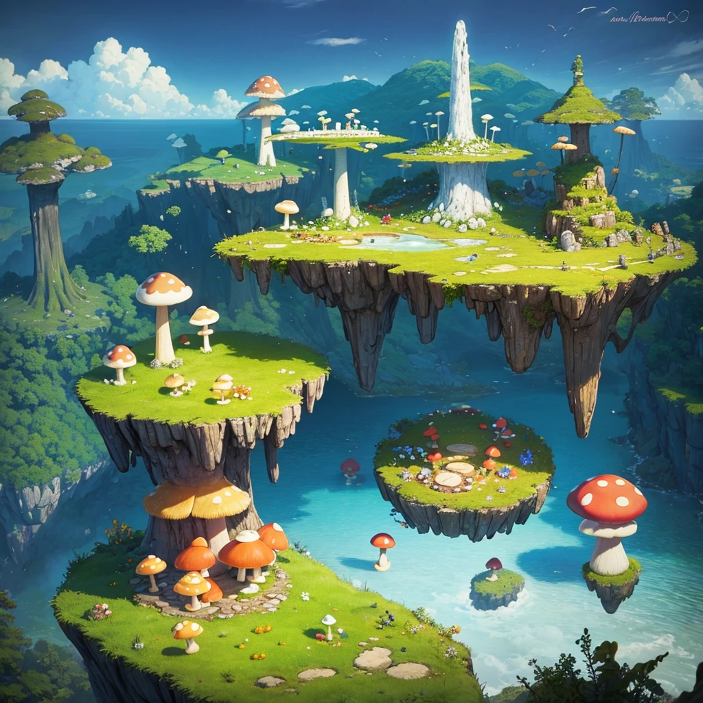 fantasy 
mushroom forest island