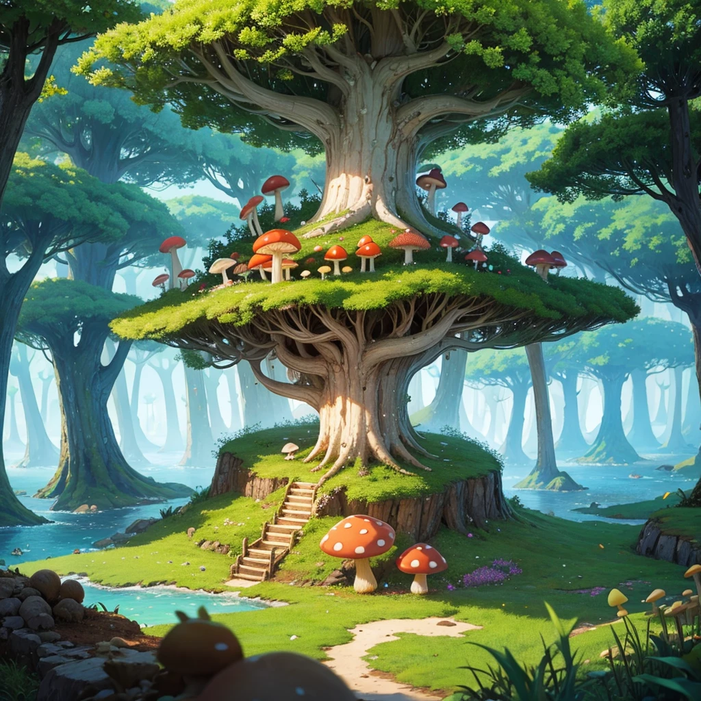 fantasy
mushroom forest island