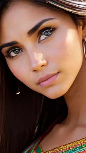 An Aquiba woman focus on her face