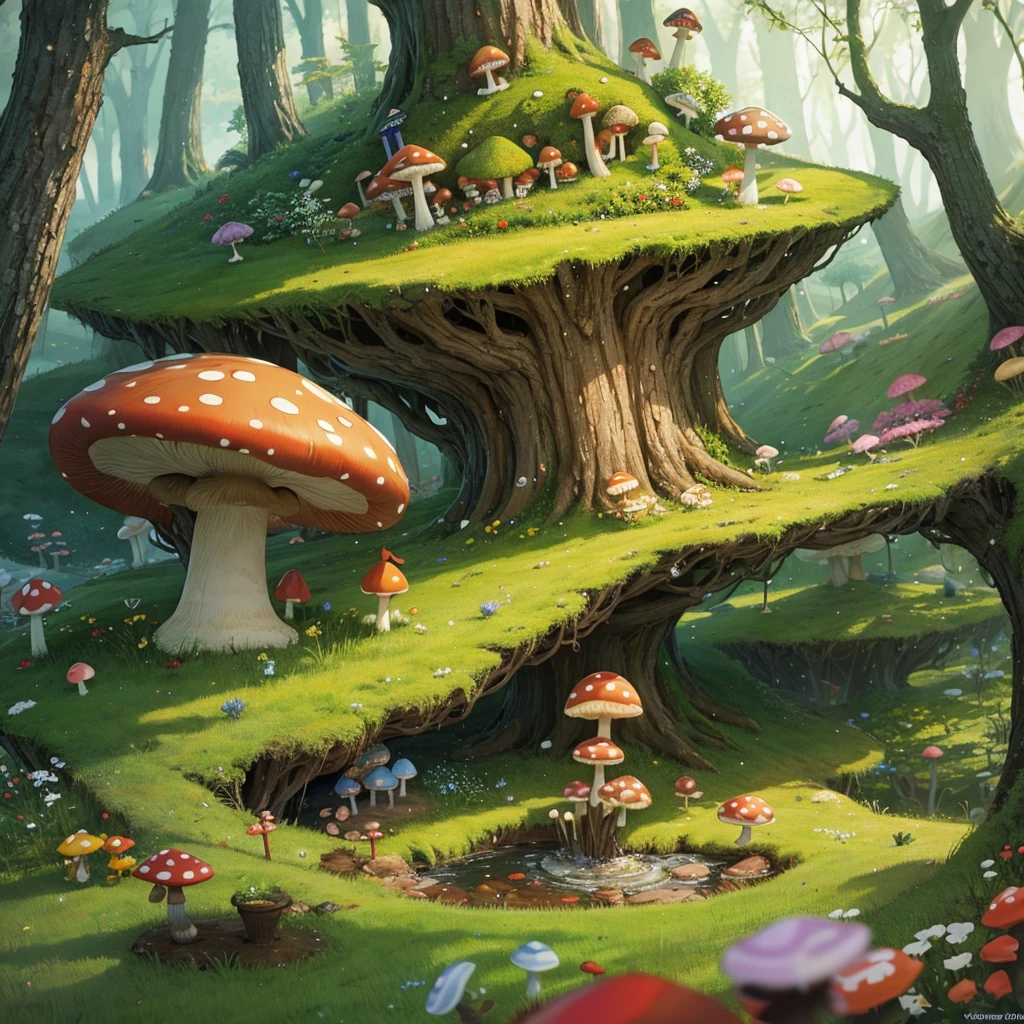 fantasy 
mushroom forest 