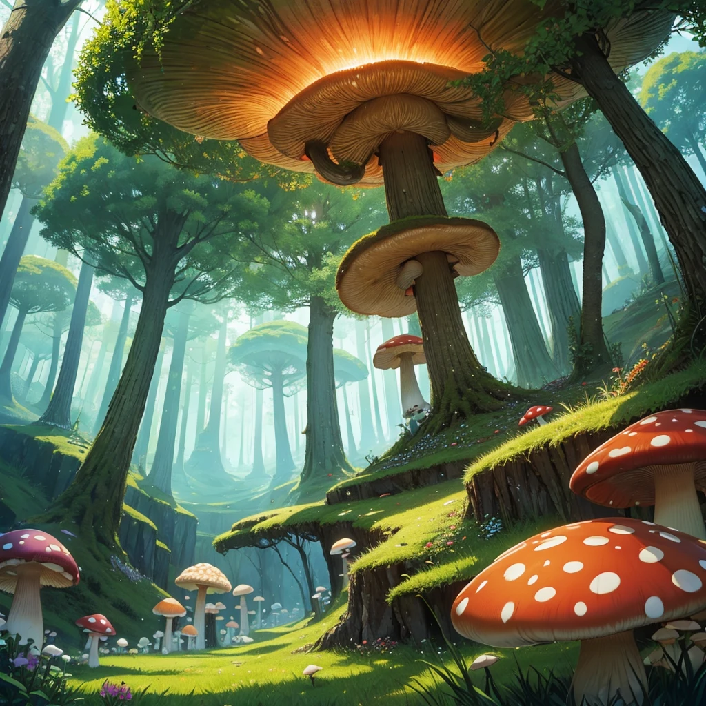 fantasy 
mushroom forest 