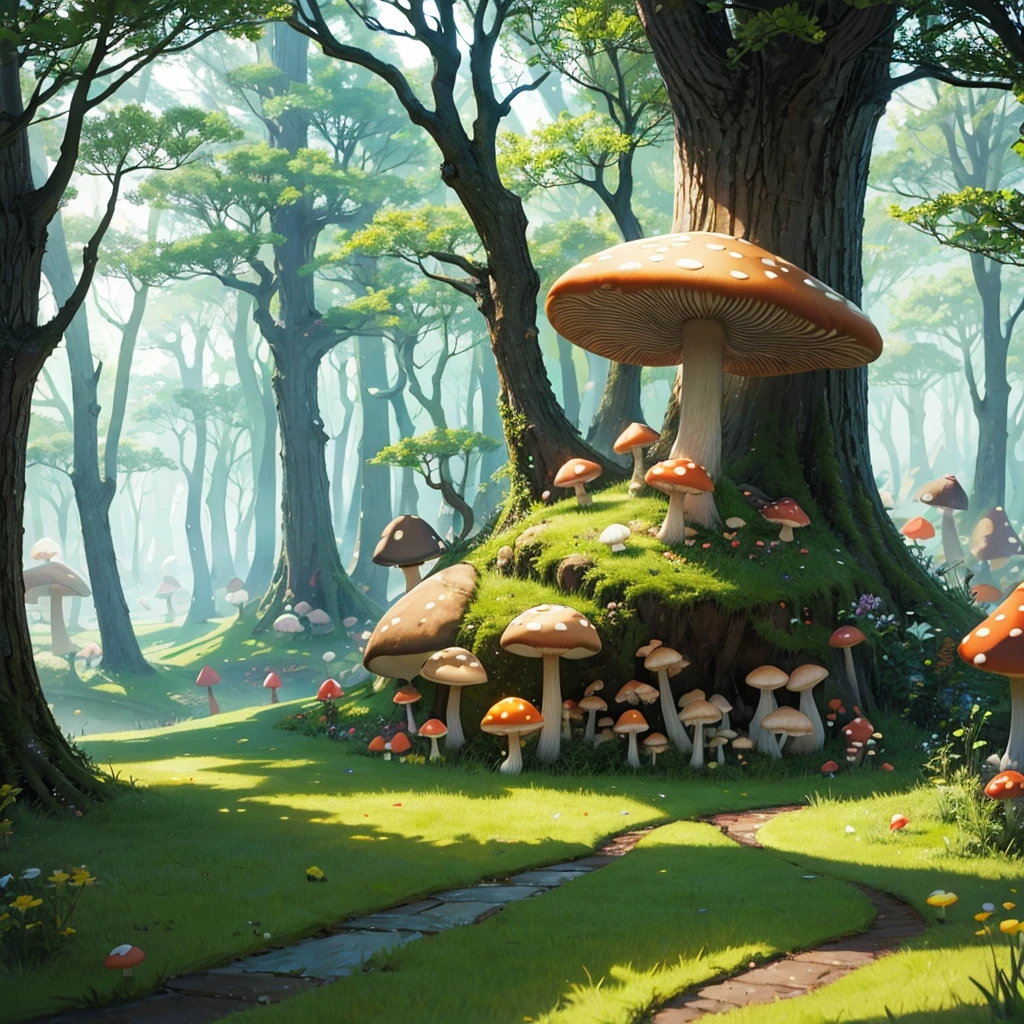 fantasy 
mushroom forest 
