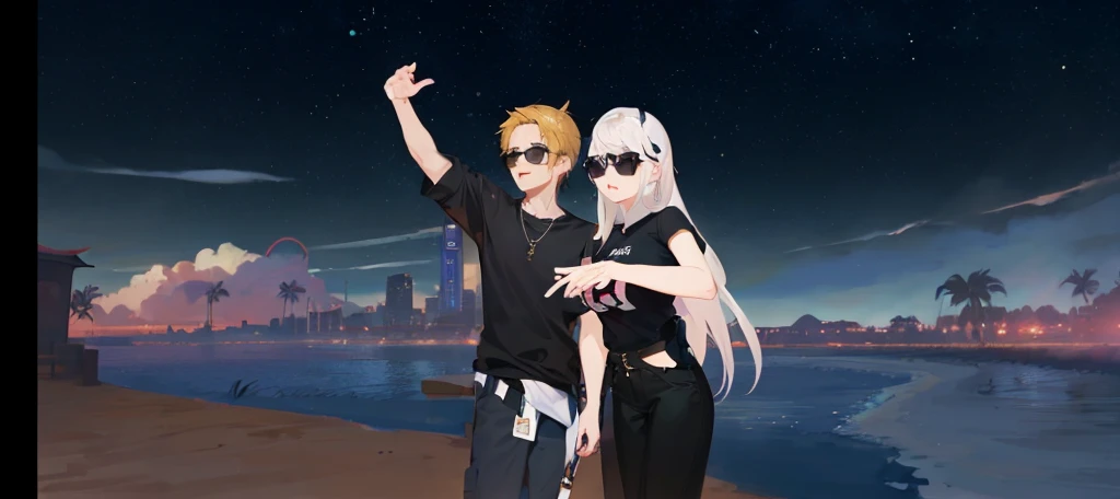 1 boy, 1 girl, handsome boy asian, beautiful girls asian. Realistic, hd, ultra hd, 4m, best quality, anime boy, anime girl.