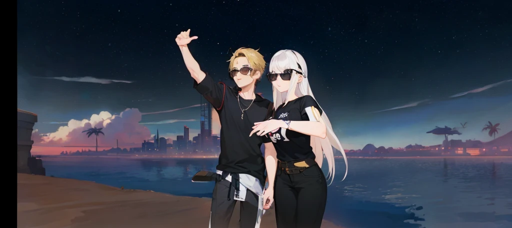 1 boy, 1 girl, handsome boy asian, beautiful girls asian. Realistic, hd, ultra hd, 4m, best quality, anime boy, anime girl.