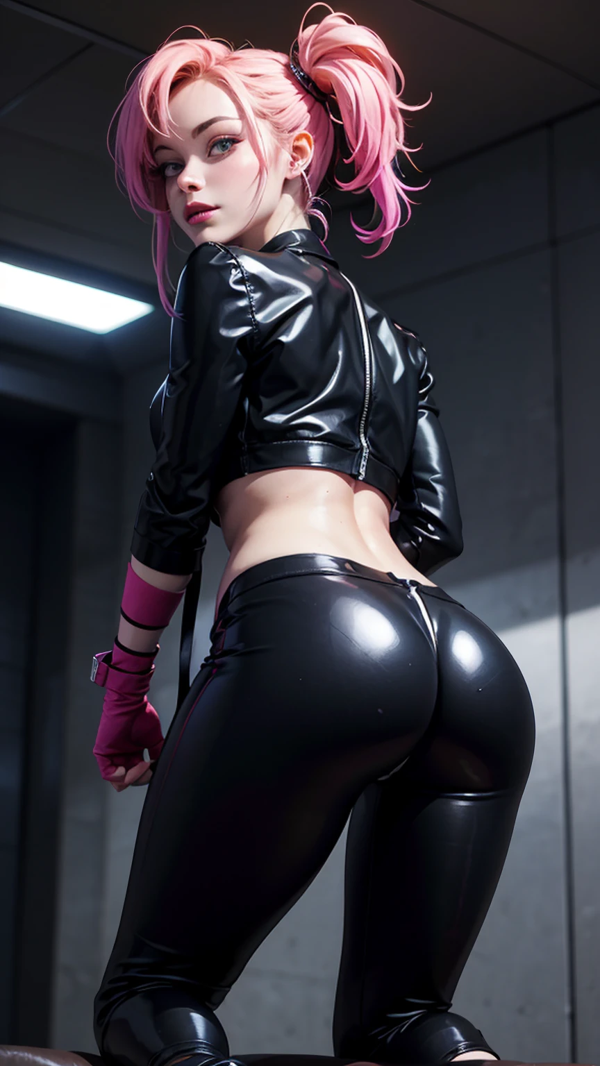 1 girl, seen from the back, ((Zero Two Darling en el Franxx)), (((Red latex tight pants))), Vemos su, He's taking off his pants, inclinado sobre un escritorio, Perfecto, Ella abre su, desnudo, ((La luz viene de abajo) ), ((Lighting comes from the ground)), ((Hermosa forma de)), ((cabello rosado)), ((La mejor calidad)), ( (Obra maestra)), (Altamente detallado:1.3), ......................3D, Beautiful, (cyberpunk:1.3) ((desnudo))) (( falda muy corta)) ((Perfectoo)) ((vista)) (((Pura Pantyhouse))), vida real, HDR (High Dymanic Range), Trazado de rayos, NVIDIA RTX, Super resolution, Irreal 5, Subsoil Scatter, Texturas PBR, Procesamiento posterior, Anisotropic filtering, Profundidad de campo, Alta nitidez y nitidez, Texturas multicapa, Mapeo de albedo y especular, Sombreado de superficies, Precise simulation of light-material interactions, proporciones Perfectoas, Renderizado de octanaje, duotone illumination, ISO bajo, balance de blancos, Regla de los tercios, Amplia apertura, 8K RAW, high-efficiency subpixels, sub-pixel convolution, glow particles,