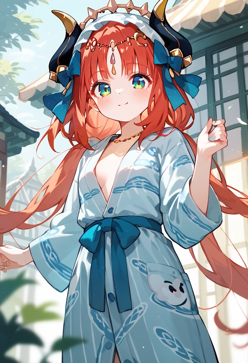 masterpiece,High resolution nilou,One girl,yukata,No horns,