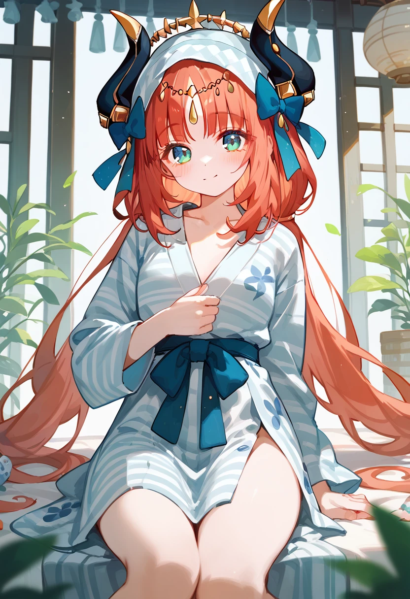 masterpiece,High resolution nilou,One girl,yukata,No headgear,