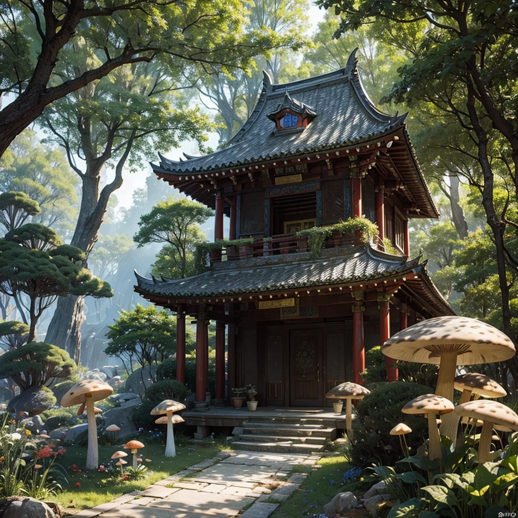 fantasy
mushroom forest temple