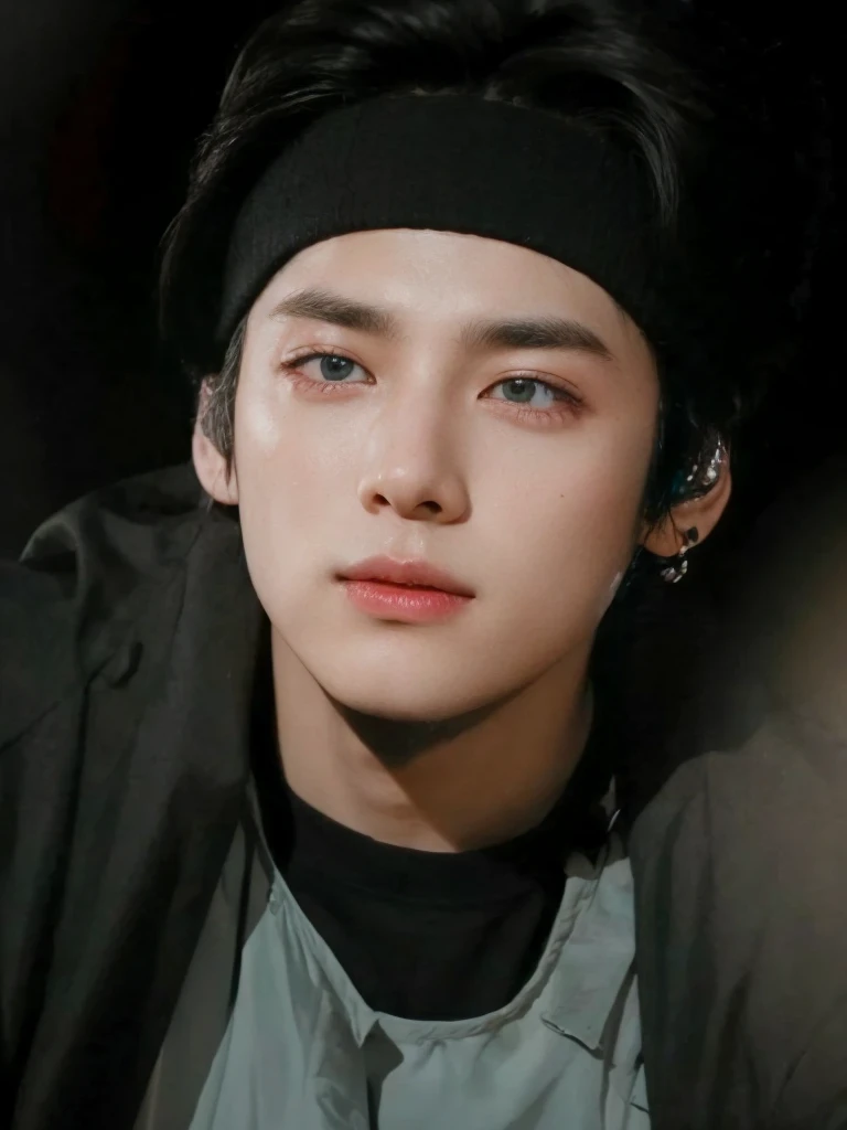 taehyung, BTS group, kpop idol portrait, realism artistic style, beautiful androgynous prince, bts, delicate androgynous prince, inspired by taehyung kim, young pale angel