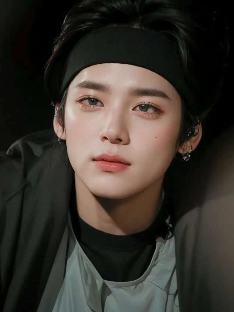 taehyung, BTS group, kpop idol portrait, realism artistic style, beautiful androgynous prince, bts, delicate androgynous prince, inspired by taehyung kim, young pale angel