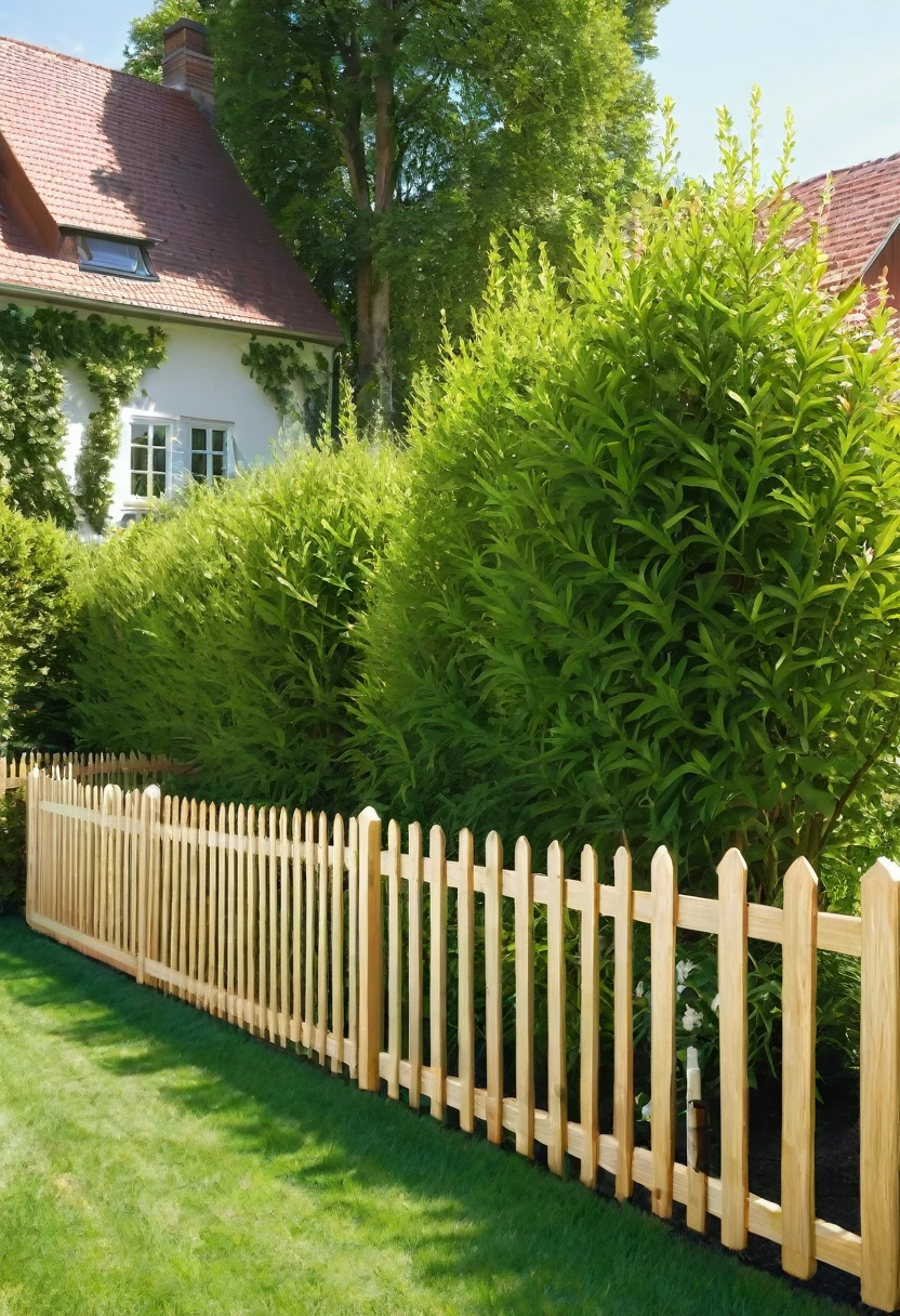 installation of European picket fences