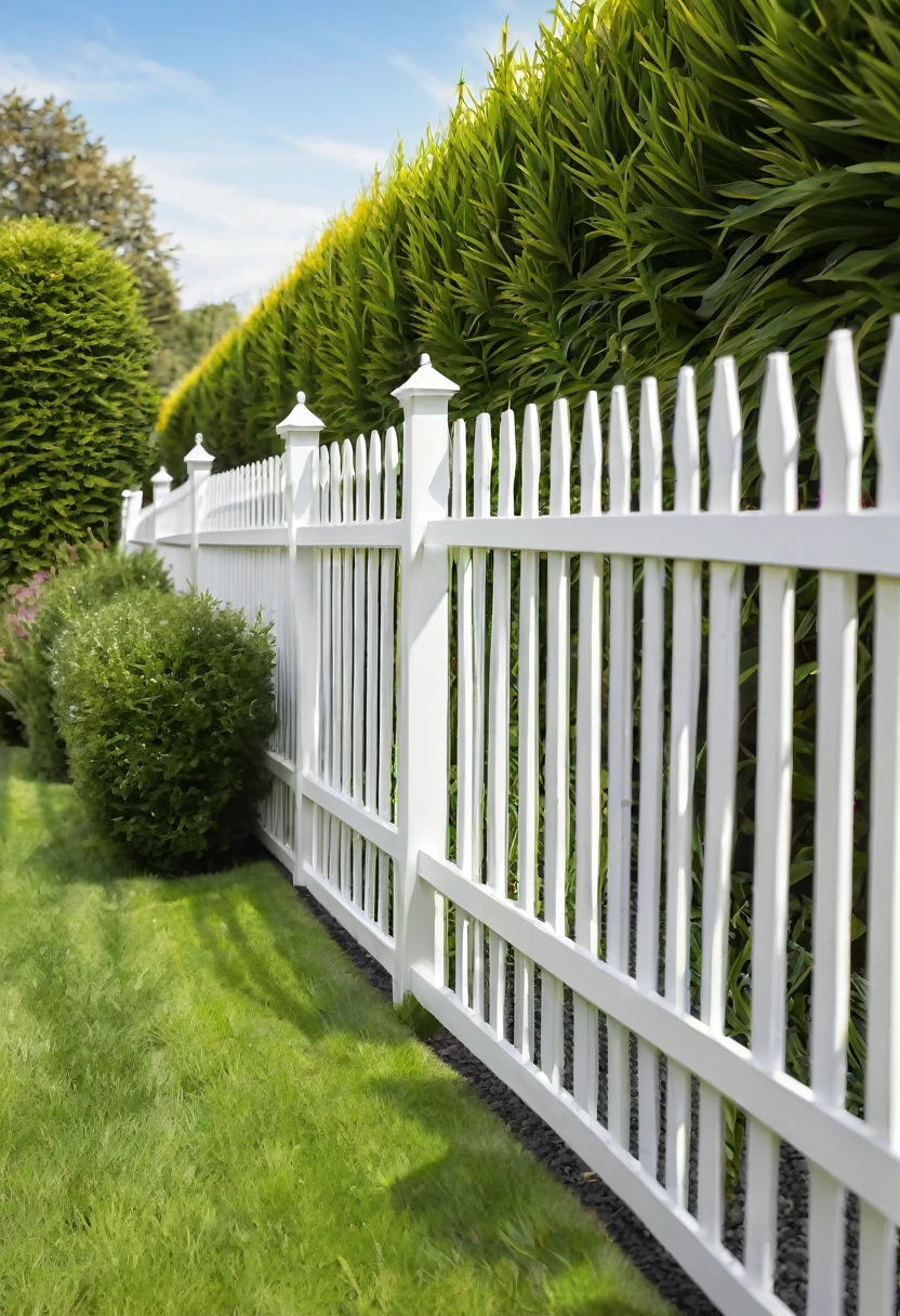 installation of European picket fences