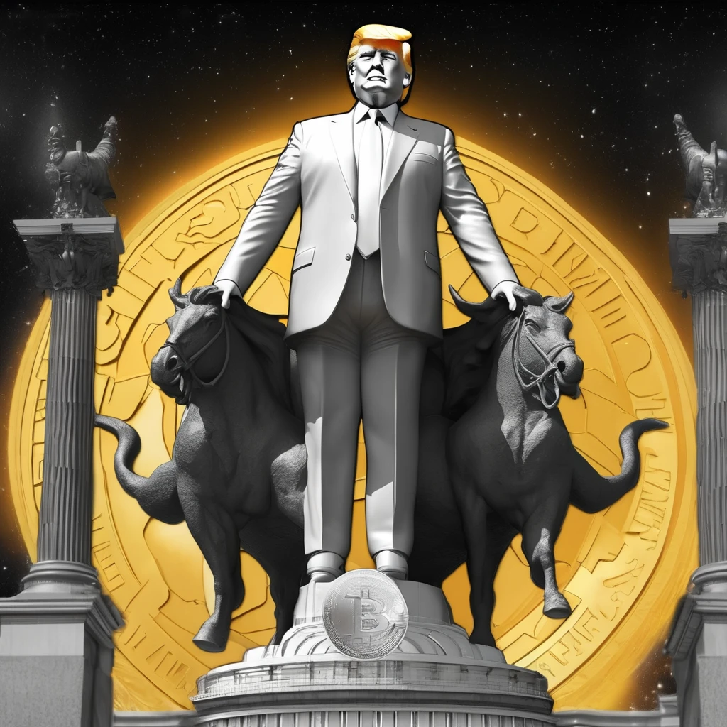 I want a sculpture of stoic philosophers with a black and white background. The picture should focus on the philosphers holding money or in a meeting and showing wealth. It should be a full-body sculpture with walls or buildings in the back ground. Hyper realistic wearing the gold chain glasses several gold coin scattered on the floor Best for creating fairy horse style and sharp lines.