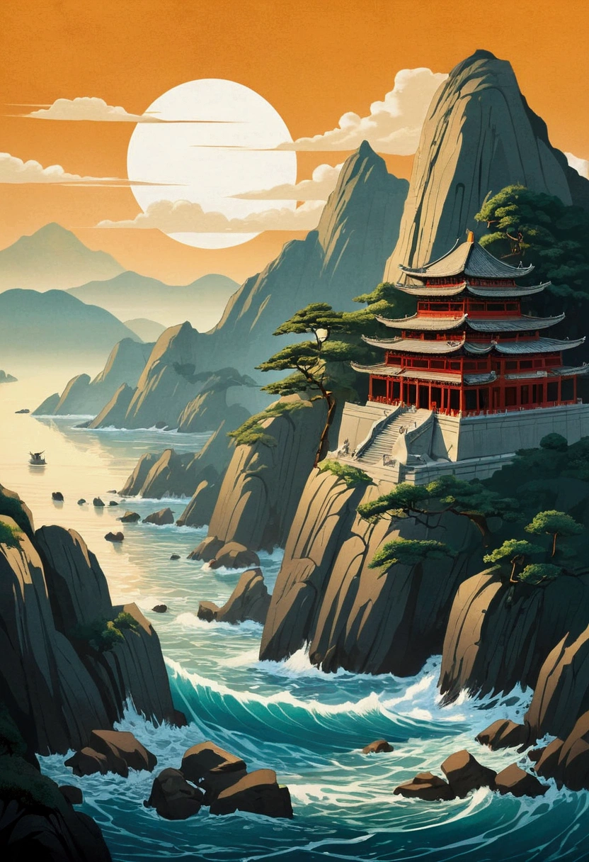 roman style，Mountain and Sea Sutra