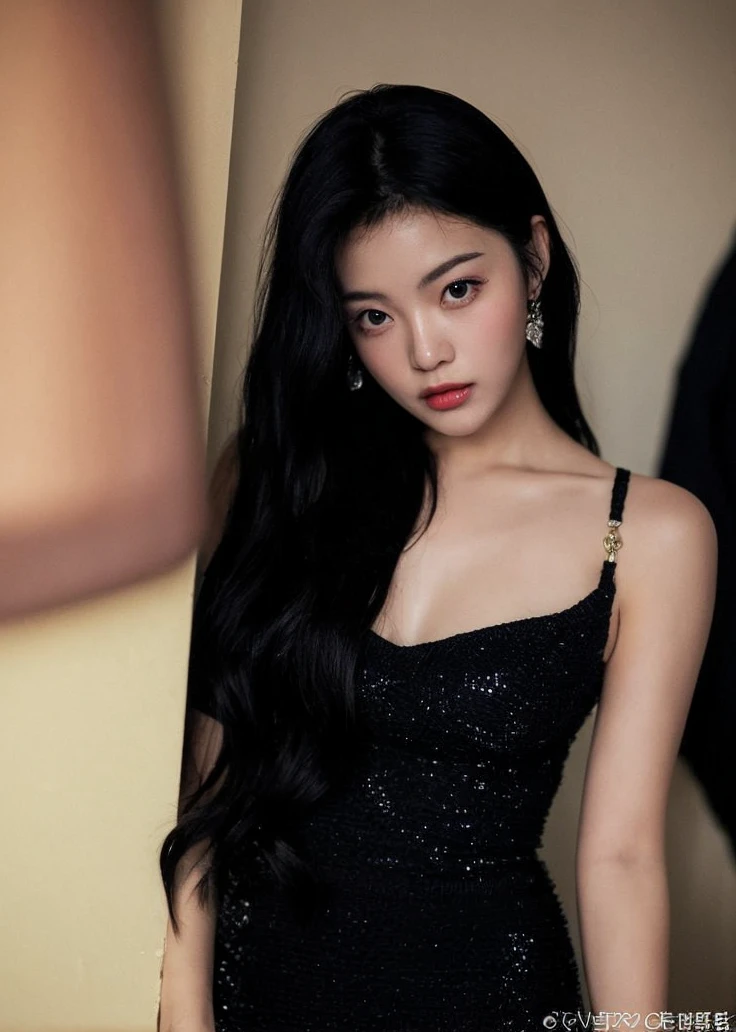 un primer plano de una mujer sentada en una cama con una luna al fondo, jennie rosa negro, jossi de blackpink, portrait of jossi de blackpink, Jinyoung Shin, ☁🌪🌙👩🏾, parque roseanne de blackpink, Sentado en una luna, Jisoo de Blackpink, jisoo de blackpink, retrato de jisoo rosa negro, jaeyeon nam, ulzzang, luna rosa