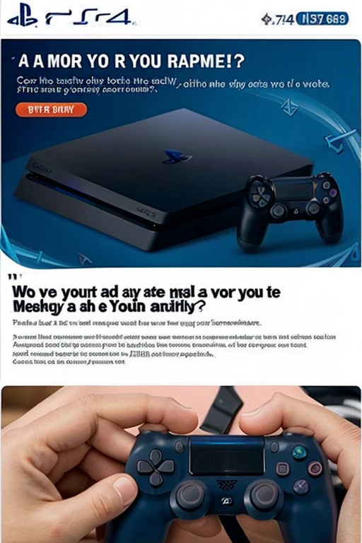 A concise and mobile-friendly image for PS4 repair advertising with text in Spanish