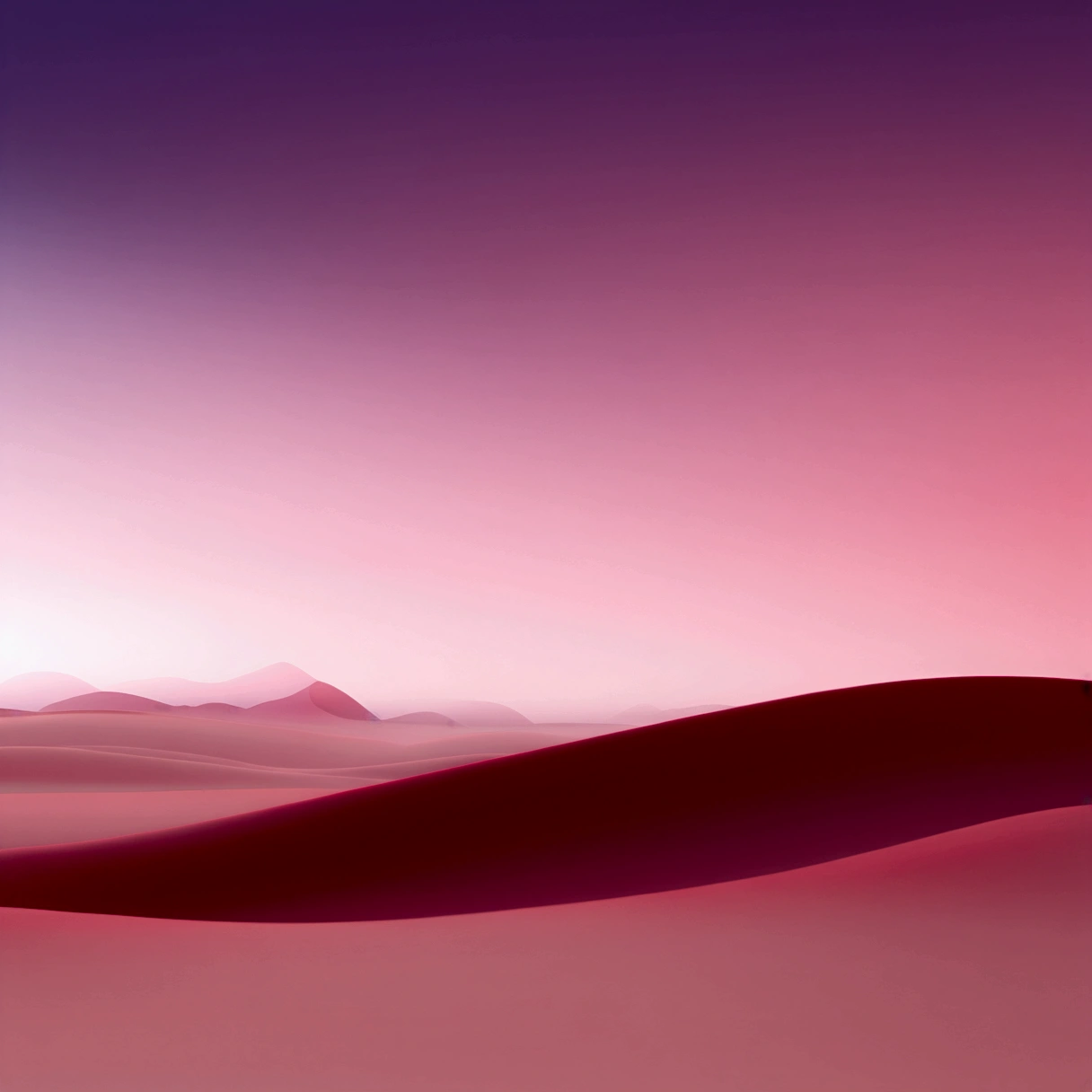 gradient [Red and purple], Digital Background, Chromatic Scale [desert], Soft Light, Low contrast, The Minimalists