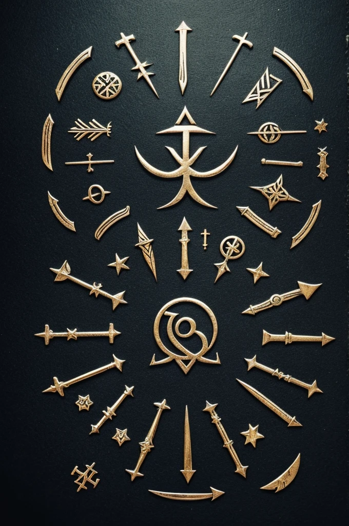 Hello chat, Believe me magical symbols for some runes. They must be new, not ones that already exist , make me at least 30 symbols. They must represent the natural nation and must also be magical and simple, also original and stylized.