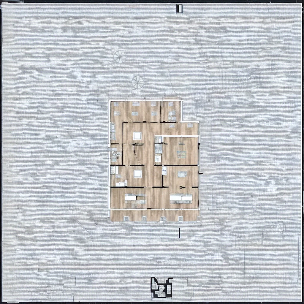 a drawing of a Plan of a house with a kitchen and living room, Plan drawing, architectural Plan, floor Plan, dessin architectural, Rez-de-chaussée aérien, Plans, par Vadym Meller, Étage unique, architectural Plans, building Plans, Vue aérienne 2D, Plan, mise en page, floor Plan view, 256x256