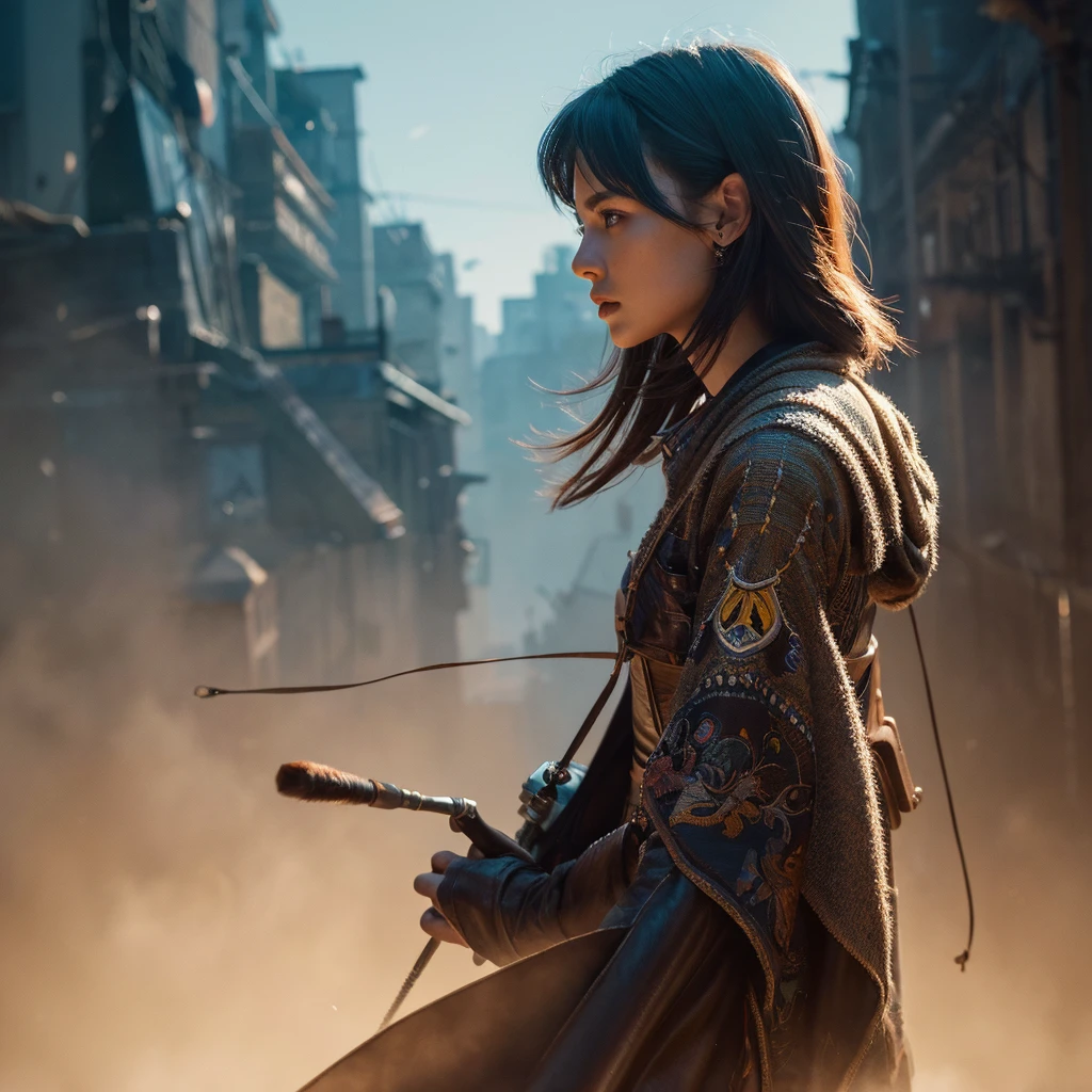 modelshoot style, (extremely detailed CG unity 8k wallpaper), full shot body photo of the most beautiful artwork in the world, cloak armor, professional majestic oil painting by Ed Blinkey, Atey Ghailan, Studio Ghibli, by Jeremy Mann, Greg Manchess, Antonio Moro, trending on ArtStation, trending on CGSociety, Intricate, High Detail, Sharp focus, dramatic, photorealistic painting art by midjourney and greg rutkowski