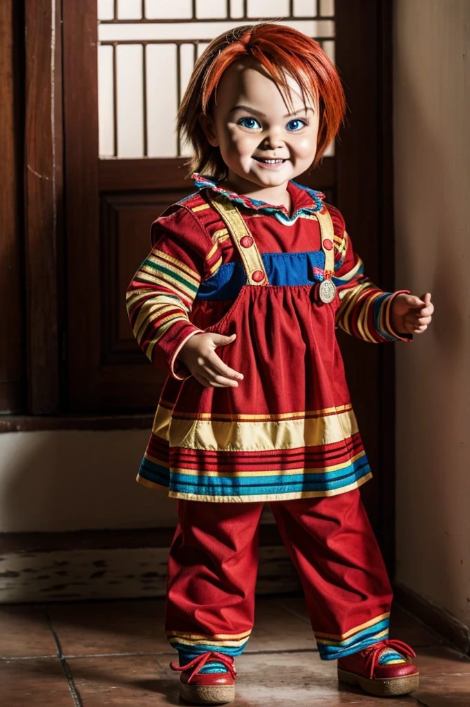 Chucky with typical Peruvian costume