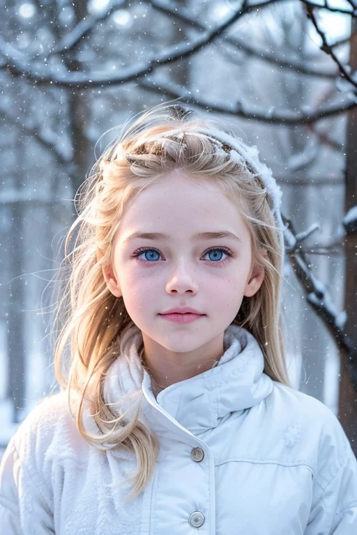 ((Rosto de AlexiaThompson01R)). O rosto de AlexiaThompson01R, , emerges from the falling snow, her straight blonde hair capturing the softness of flakes dancing in the wind. Naked:1.5 Shine Like Sunbeams Against the Icy Backdrop. Your blue eyes radiate joy and your smile lights up the room, breaking the monotony of the cold day. Her body, enveloped by the cold, seems energized by the happiness that overflows. Your posture is arrogant, as if you dare winter to steal your joy. AlexiaThompson01R is more than just a kid in the middle of a Canadian winter; She is an image of hope and renewal, a radiant light amidst the cold darkness.