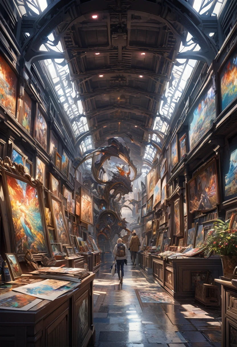 (Highly detailed CG Octane render 8k wallpaper), The most beautiful works of art in the world, Full body shot of GITSEllie looking at the camera, (Browsing Caution:0.75), Full Dynamic Color, Complex, Attention to detail, Sharp focus, dramatic, Photorealistic Paintings by Greg Rutkowski