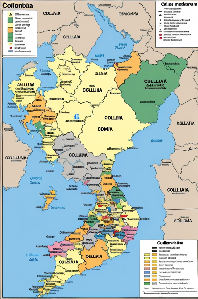 Conceptual map of the economic and political control of Colombia