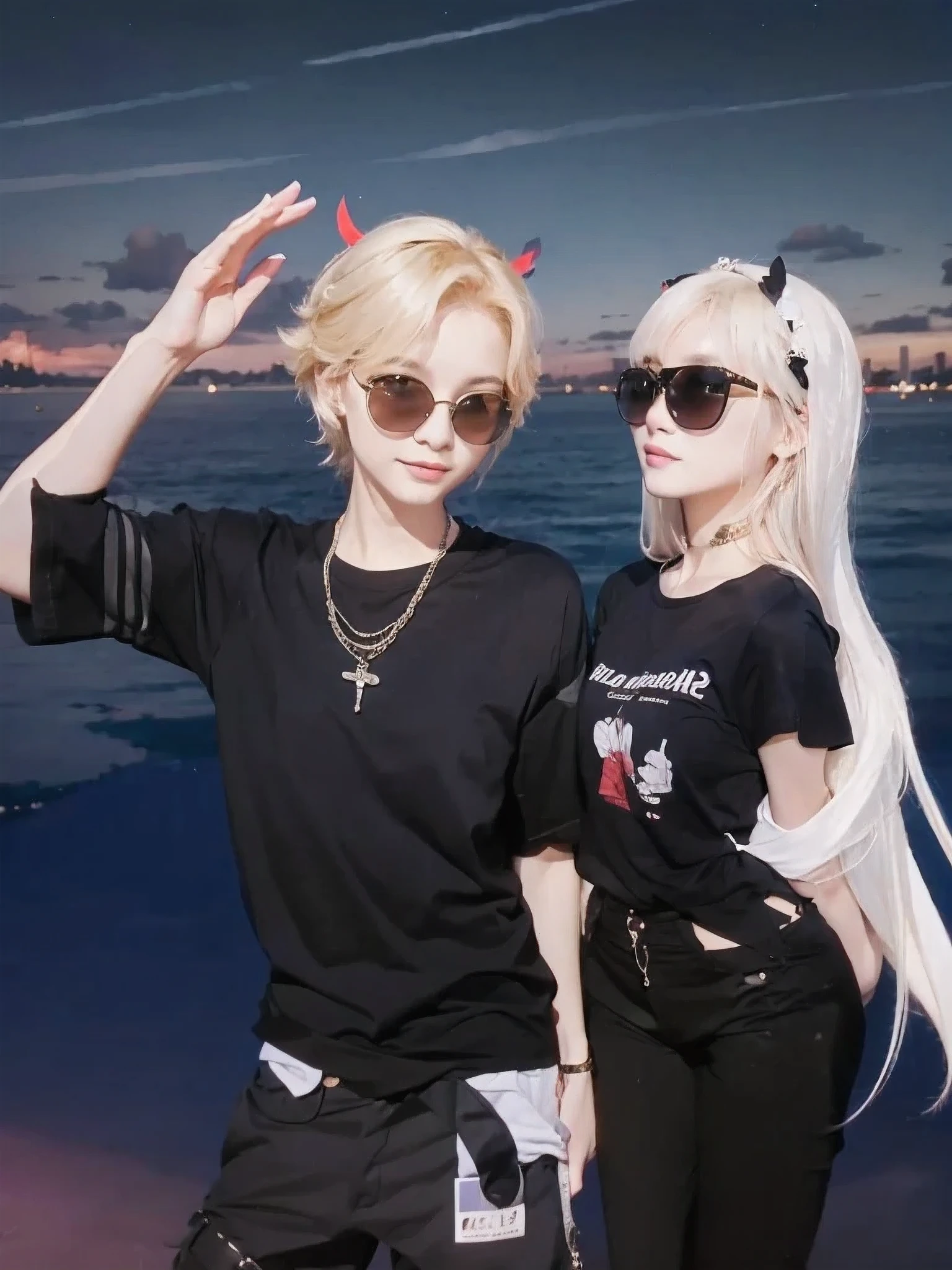 Good friends couple、They seem to get along very well、Top image quality、BEST Quality、