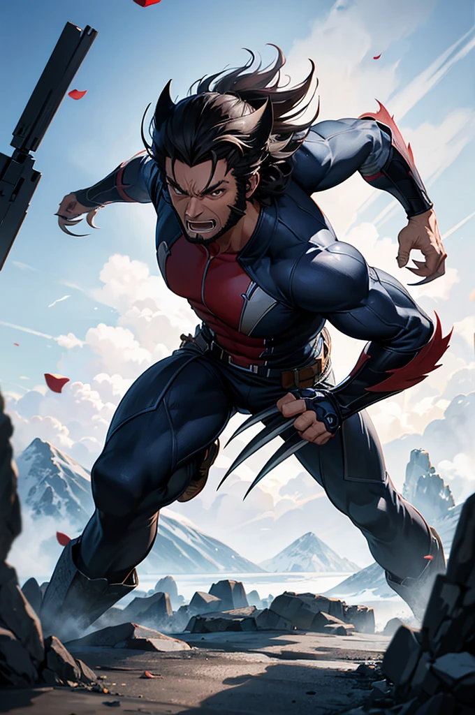 Wolverine, 8k, anime ultra realistic
