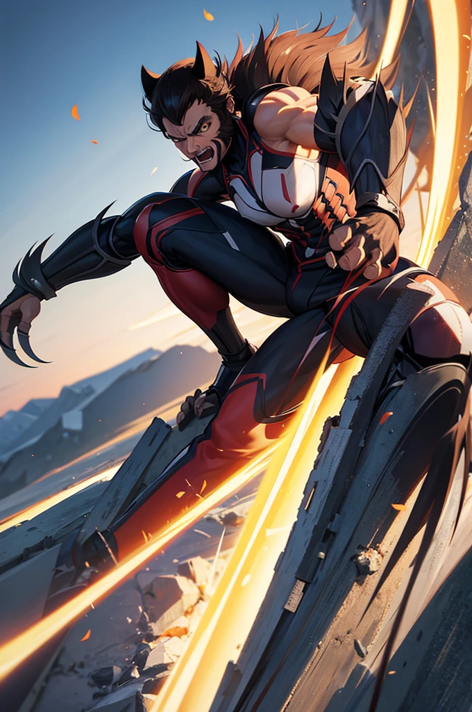 Wolverine, 8k, anime ultra realistic