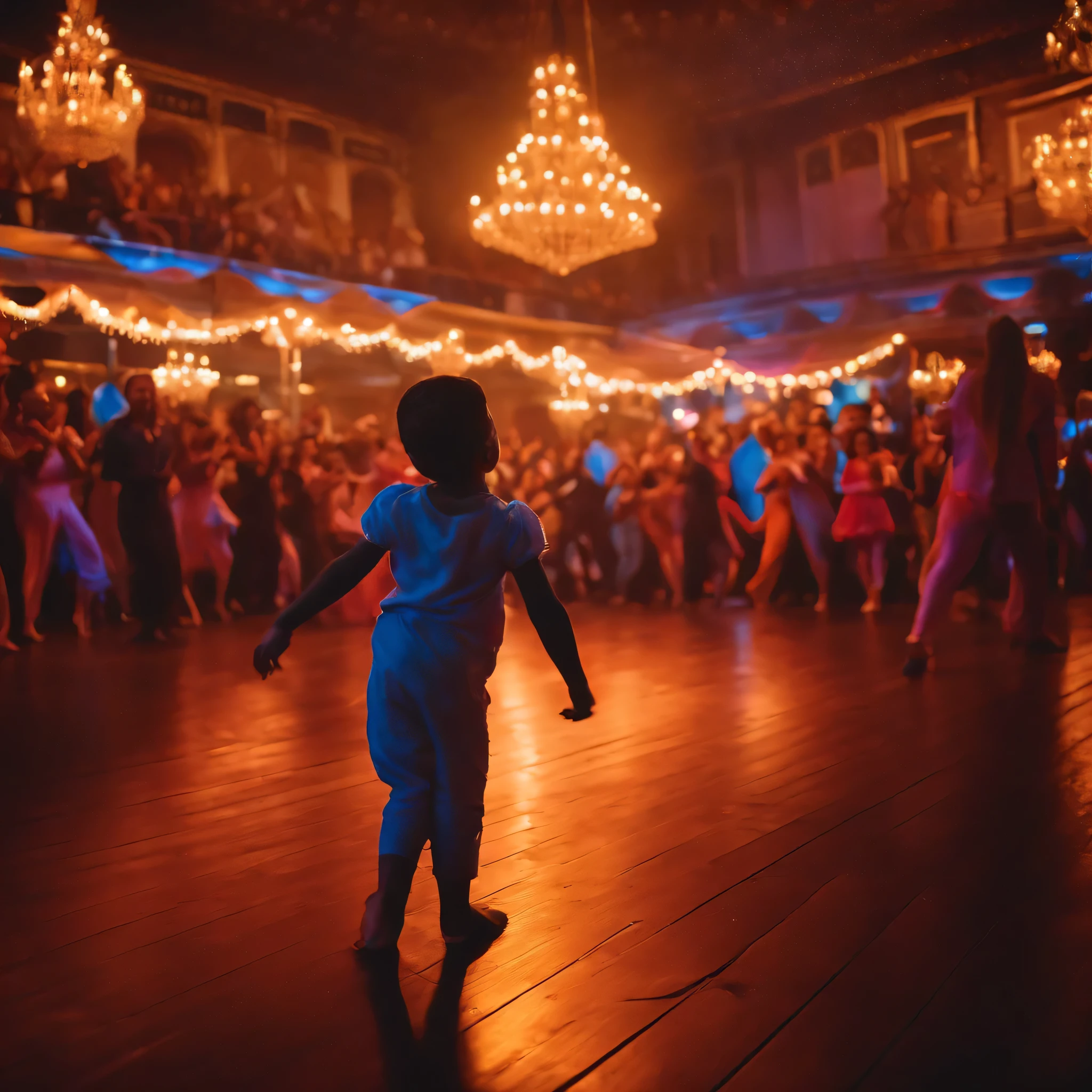 A kid dance and entertainment audience 