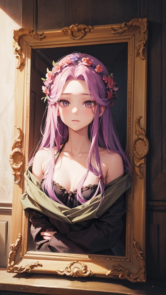 portrait of medusa in front view