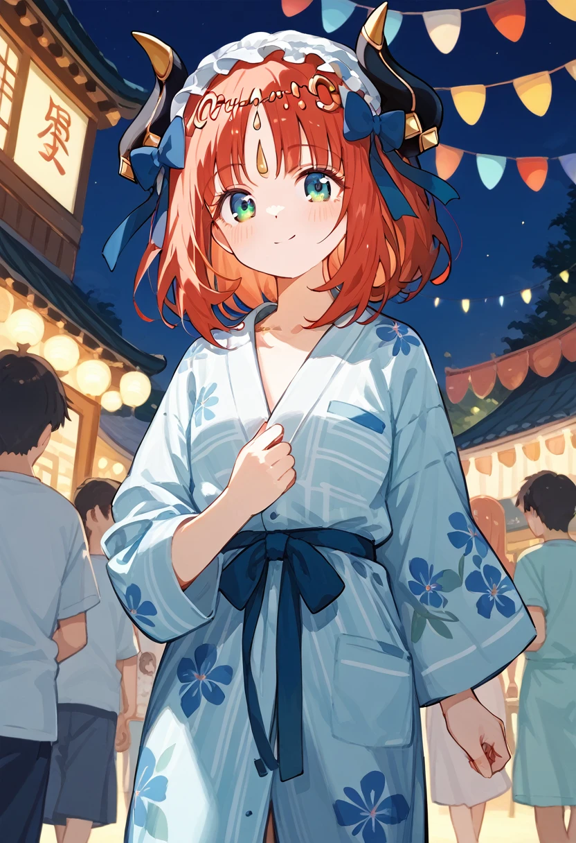 masterpiece,High resolution nilou,One girl,yukata,Summer Festival at Night,Red Hair,Short Hair,high school girl,nsfw,yukataセックス,