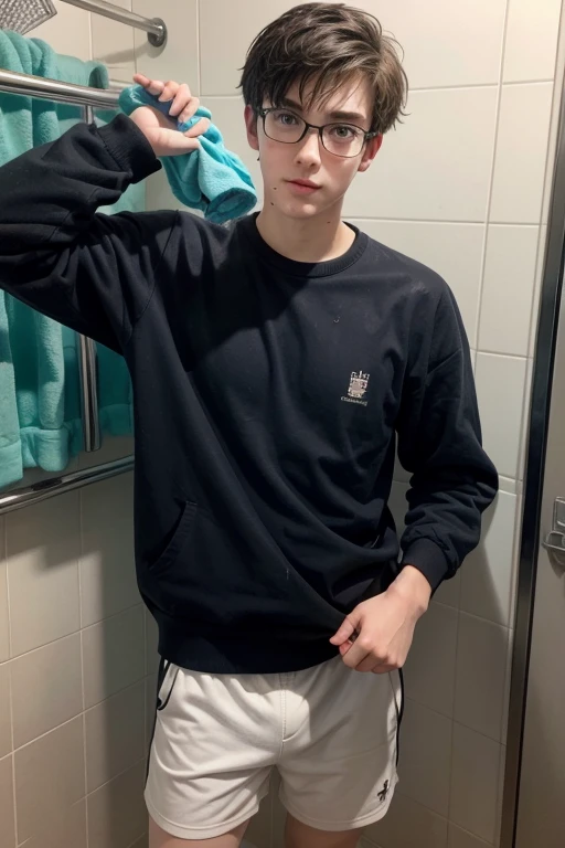 Make a nerdy 20 year old MAN take a shower at school