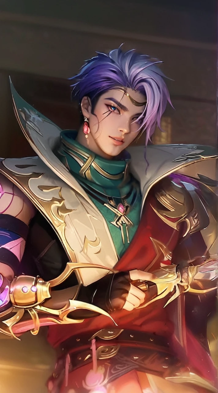 (masterpiece,highest quality,超A high resolution),japanese woman, (((Very beautiful 25 year old boy))), pretty boy、look at the photographer、 ((beautiful low ponytail)), super cute face, glossy lips, double eyelids in both eyes,natural smile、 natural makeup, long eyelashes, Shiny and smooth hair、center image, perfect limbs, perfect anatomy,(((China dress)))、((()),wet with sweat,