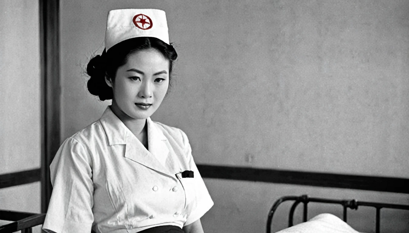 a diabolique japanese nurse in the hospital in 1940's
