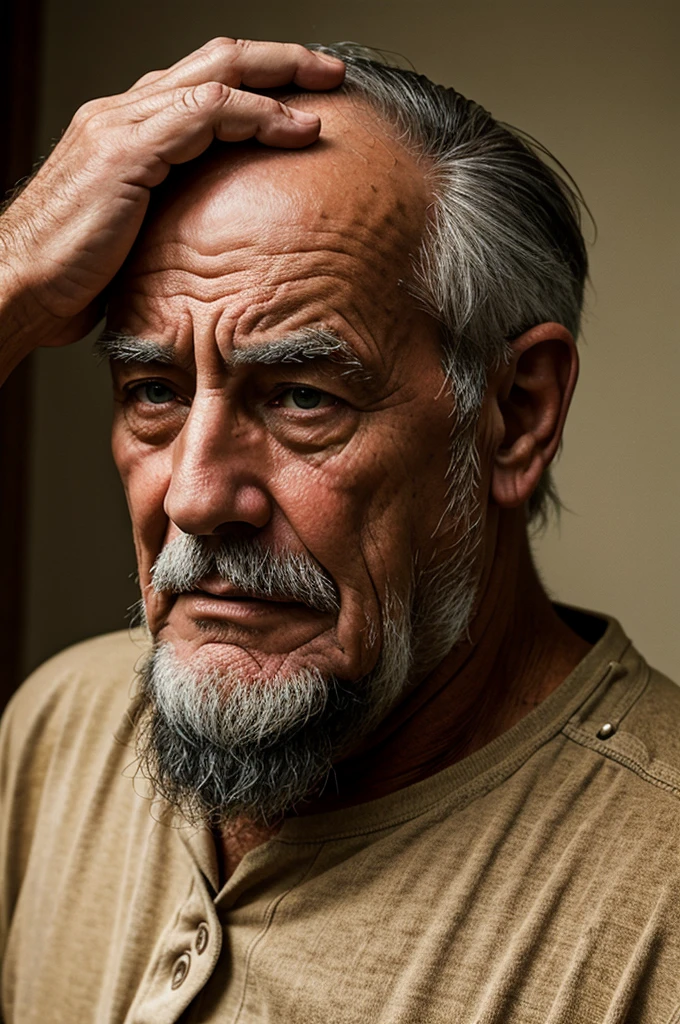 Poor old man