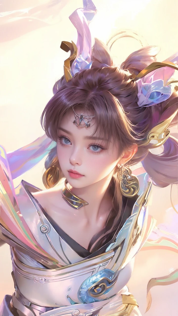 Female, 22 years old, (Fade High Top: 1.3), long hair, blue eyes, dark theme, soothing tones, muted colors, high contrast, (tiny chest:1.5), (cleavage), off-shoulder see-through silver dress, upper body, (natural skin texture, hyperrealism, soft light, sharp), (blonde)