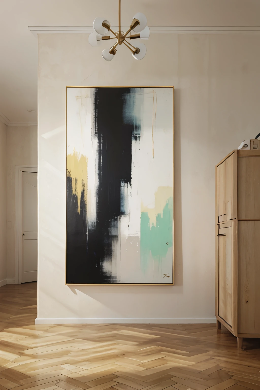 Wall with a painting