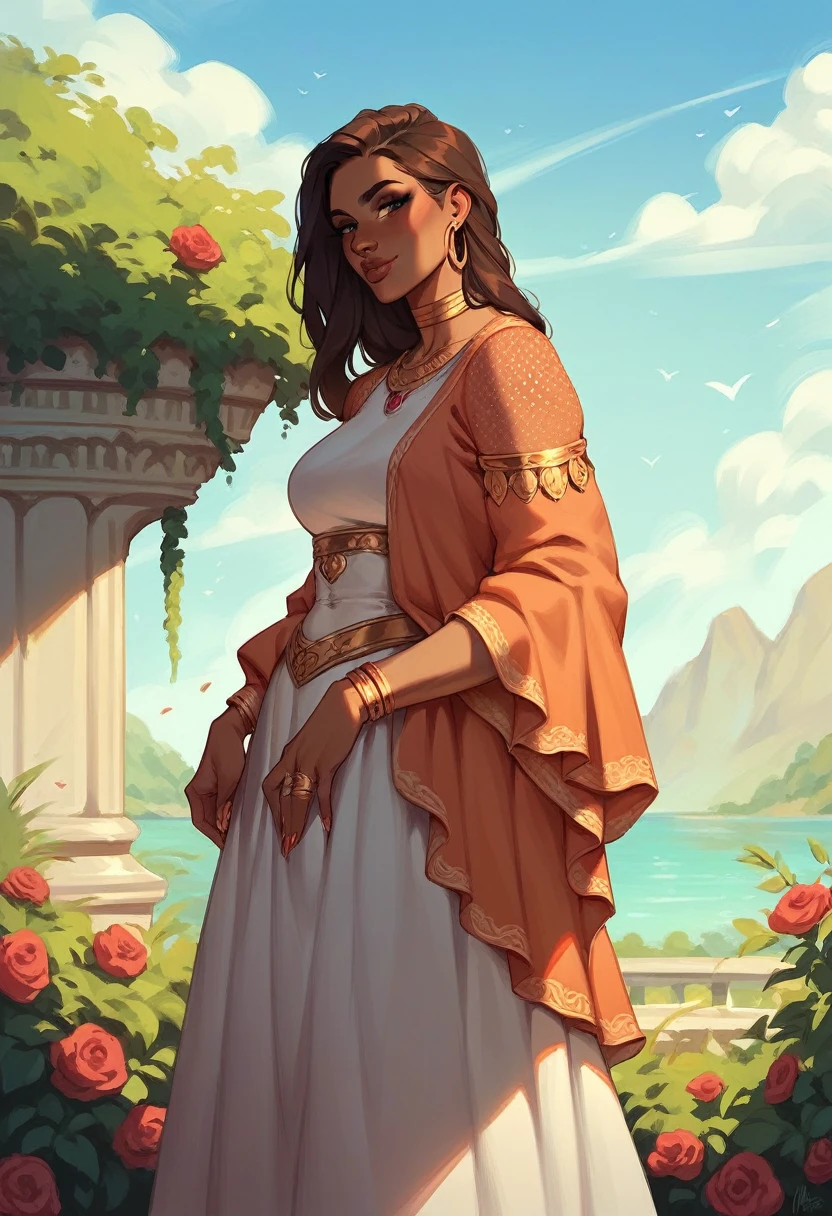 A Indian girl with out dress 