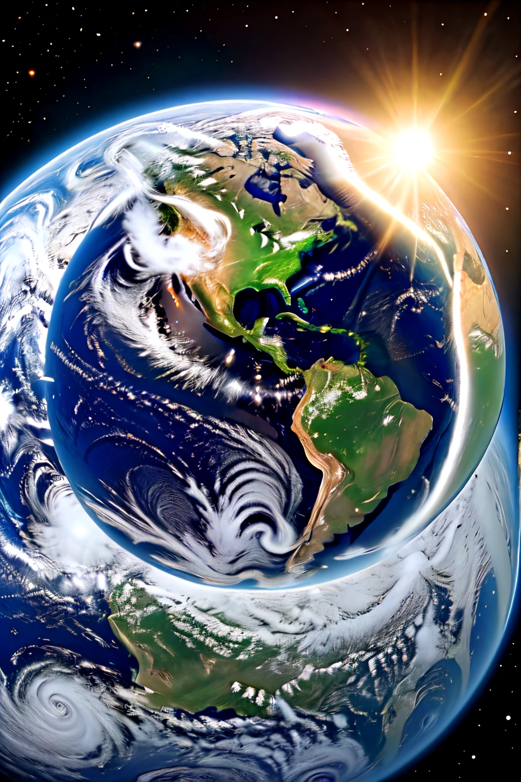 Ai world our planet with people