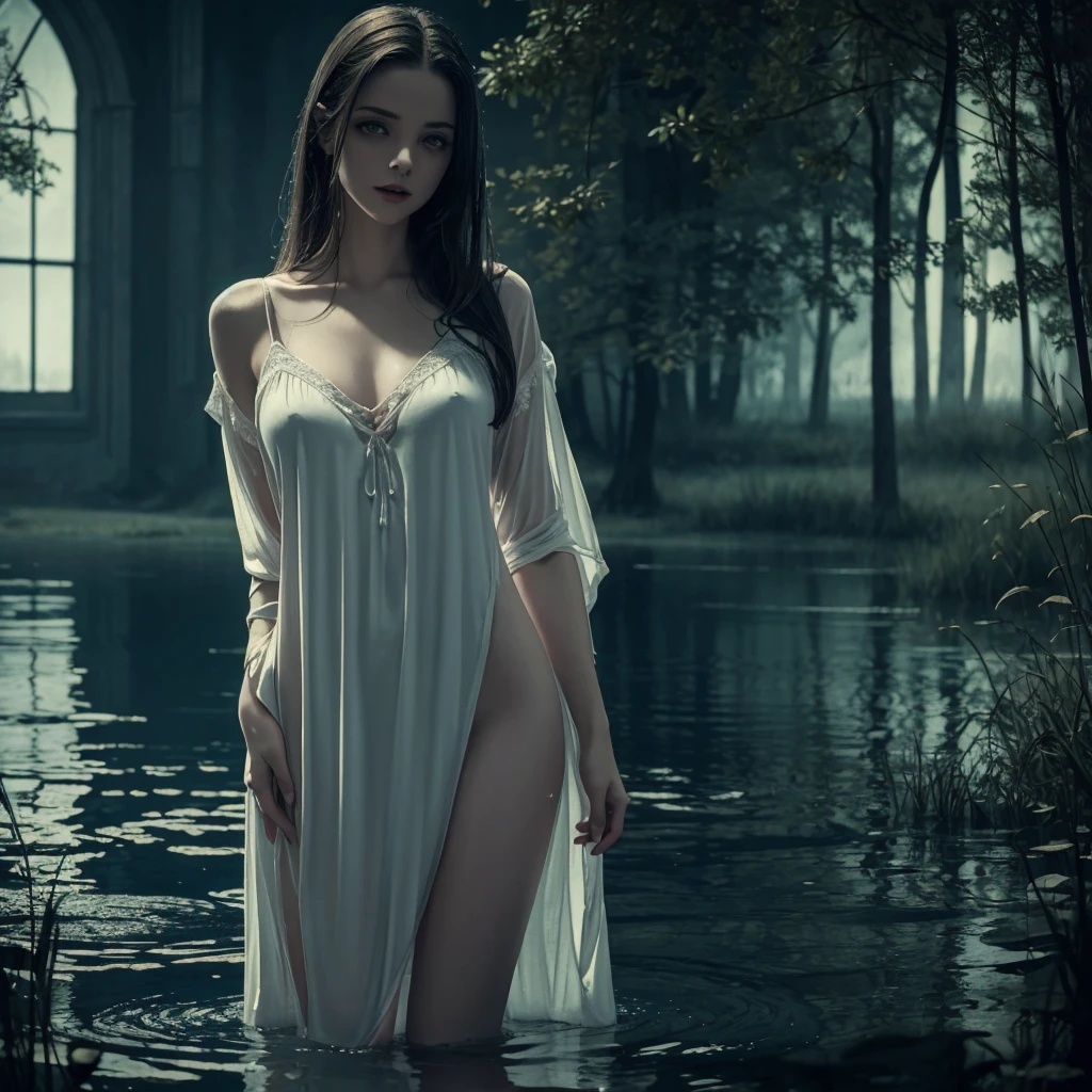(Realisttic:1.2), analog photo style, Beautiful young woman, posing, long pink hair braided, (cyberpunk dark fantasy atmosphere), soft natural light, cute and sexy, great quality, Masterpiece, detailed strange background, better performance, 16k quality, RAW photo, in a street, cyberpunk street